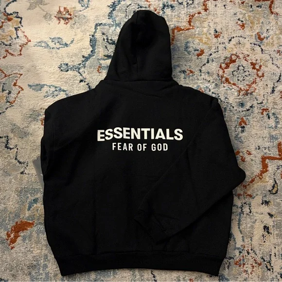 Essentials fear of god hoodie black size medium - Picture 4 of 5